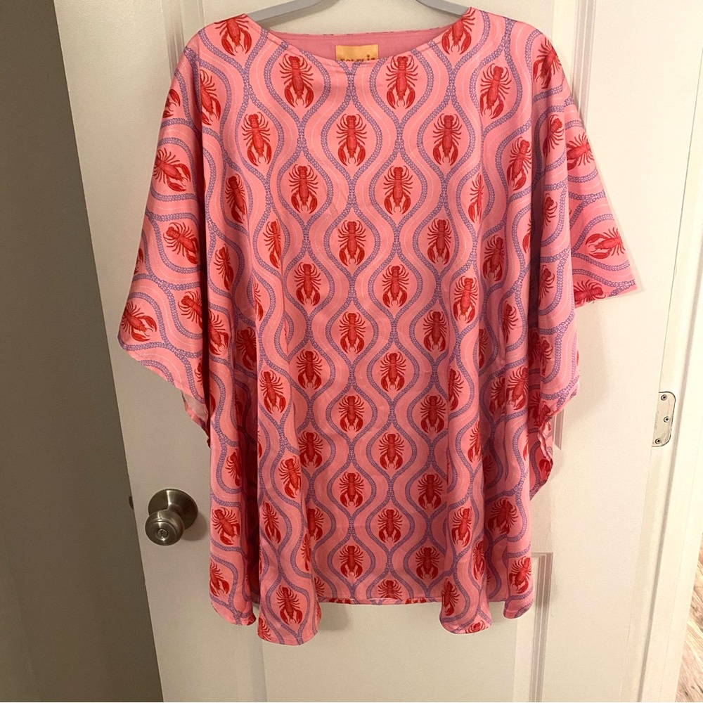 Vibrant Pink and Red Lobster Women's Solelia Dress